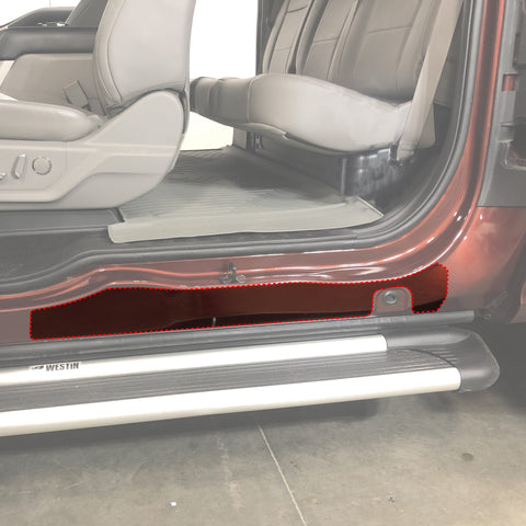 Door Sill Paint Protection Film Compatible with Ford F-150 F150 Super Cab 2015 2016 2017 2018 2019 2020 4 Door 6 Piece Custom Clear Protector Invisible Cover