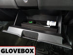 Glove Box Organizer Insert Fits Chevy GMC Silverado Sierra 1500 2500 2015-2018 Black Fold Down Console Only