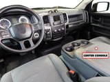Center Console Organizer System Vehicle Insert Fits Dodge Ram 1500 2013-2018 & More Black Fold Down Only