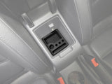 Full 2 Piece Vehicle Organizer Center Console Glove Box Inserts Fits Volkswagen VW Jetta 2012-2018 Black
