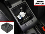 Full 2 Piece Vehicle Organizer Center Console Glove Box Inserts Fits Volkswagen VW Jetta 2012-2018 Black