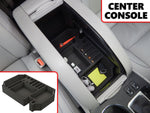 2 Pc Vehicle Organizer Center Console Glove Box Inserts Fits Toyota Highlander 2014 2015 2016 2017 2018 2019 Black