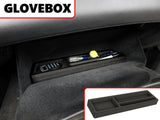 2 Piece Vehicle Organizer Center Console Glove Box Inserts Fits Cadillac Escalade 2015 2016 2017 2018 2019 Black