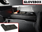 2 Piece Vehicle Organizer Center Console Glove Box Inserts Fits Nissan Maxima 2015 2016 2017 2018 2019 Black