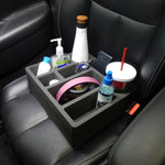 Car Passenger Seat Organizer Black Washable for Kids & Adults Multiple Compartments for Books Toys & More
