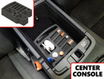 2 Piece Vehicle Organizer Center Console Glove Box Inserts Fits Dodge Durango 2011-2018 Black