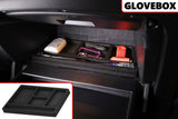 Glove Box Organizer Vehicle Organizational System Insert Fits Kia Soul 2014-2019 Black Anti-Rattle Made in USA