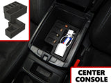 Center Console Organizer 2 Piece Stacking Set Vehicle Inserts Fits Nissan Rogue 2014 2015 2016 2017 Black