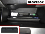 Glove Box Organizer Insert Fits Chevy GMC Silverado Sierra 1500 2500 2015-2018 Black Full Floor Console Only