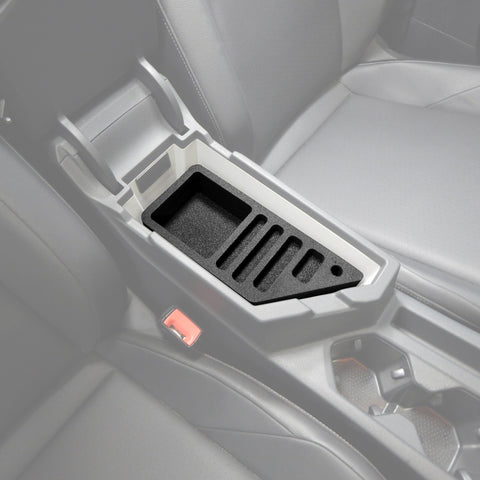 Full 3 Piece Vehicle Organizer Center Console Glove Box Inserts Fits Volkswagen VW Jetta 2019 Black