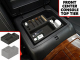Full 5 Piece Vehicle Organizer Center Console Glove Box Forward Inserts Fits Infiniti QX80 2018-2019 Black