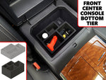 Full 5 Piece Vehicle Organizer Center Console Glove Box Forward Inserts Fits Infiniti QX80 2018-2019 Black