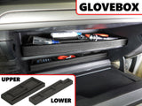 Full 4 Piece Vehicle Organizer Set Fits Center Console Glove Box Inserts Fits Ford Fusion 2013 2014 2015