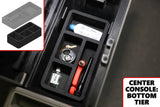 Center Console Organizer 2 Piece set Inserts Fits Chevy GMC C1500 K1500 1988-1994, C2500 K2500 1991-1994 Black
