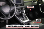Full 3 Piece Vehicle Organizer Set Fits Center Console and Glove Box Inserts Fits Toyota RAV4 2019-2020