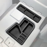 Center Console Organizer 2 Pc set Inserts Fits Ford F-250 Super Duty 2011-2016 & More (for Fold Down Console Only)