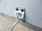 25 Metal T-Style Door Holder Entry Door Catches 6 Inch Long Compatible with RV Trailer Camper Exterior Door Hold Hook & Keeper Hardware Zinc Plated Steel