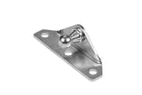 1 Ball Stud Mounting Bracket 10mm Compatible with Gas Prop Strut Spring Lift for RV Camper Toolbox Tonneau Covers Cabinets and More Coated Steel Angled Base Inside Mount