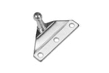 1 Ball Stud Mounting Bracket 10mm Compatible with Gas Prop Strut Spring Lift for RV Camper Toolbox Tonneau Covers Cabinets and More Coated Steel Angled Base Outside Offset Mount