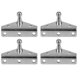 4 Ball Stud Mounting Brackets 10mm Compatible with Gas Prop Strut Spring Lift for RV Camper Toolbox Tonneau Covers Cabinets and More Coated Steel Angled Base Outside Mount