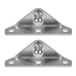 2 Ball Stud Mounting Brackets 10mm Compatible with Gas Prop Strut Spring Lift for RV Camper Toolbox Tonneau Covers Cabinets and More Coated Steel Angled Base Inside Mount