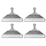 4 Ball Stud Mounting Brackets 10mm Compatible with Gas Prop Strut Spring Lift for RV Camper Toolbox Tonneau Covers Cabinets and More Coated Steel Angled Base Outside Offset Mount