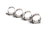 4 Premium 304 Stainless Steel T-Bolt Hose Clamps 1.75 Inches 45-50mm