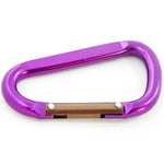 1 Aluminum Purple Spring Snap Quick Link Carabiner Hook Clip 3-1/8 Inches Length - Light Duty 75 Pound