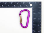 1 Aluminum Purple Spring Snap Quick Link Carabiner Hook Clip 3-1/8 Inches Length - Light Duty 75 Pound
