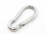 100 Steel Spring Snap Quick Link Carabiner Hook Clips 4 Inches Length - 320 Pound