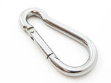 50 Steel Spring Snap Quick Link Carabiner Hook Clips 4 Inches Length - 320 Pound