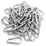 50 Steel Spring Snap Quick Link Carabiner Hook Clips 4 Inches Length - 320 Pound