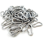 100 Steel Spring Snap Quick Link Carabiner Hook Clips 4 Inches Length - 320 Pound