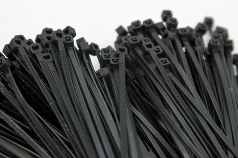 1000-Pack 4 Inches (18lbs) Zip Cable Tie Down Strap Wire Uv Black Nylon Wrap