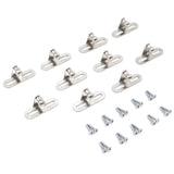 10 Ball Stud Mounting Brackets 10mm Compatible with Gas Prop Strut Spring Lift for RV Camper Toolbox Tonneau Covers Cabinets and More Coated Steel 2" Base with Screws