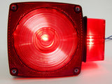 Square Red Trailer Turn/Signal/Stop Light Right Side DOT over or Under 80 Inches