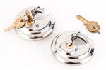 60 Armor Disc Padlock Trailer Brass Cylinder Storage Locks Stainless Keyed Same