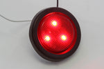 (4) Red LED 2 Inches Round Side Marker Light Kits with Grommet Truck Trailer RV