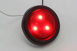 Red LED 2 Inches Round Side Marker Light Kits with Grommet Truck Trailer RV - Bulk Set of 100