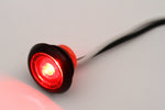3/4 Inches Red LED Clearance Side Marker Lights Truck Trailer Pickup Flush Mount