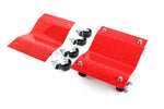 Red 12 Inches Tire Skates Wheel Car Dolly Ball Bearings Skate Makes Moving a Car Easy - Total of 128 (64 Sets of 2)