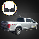 2015-2019 Fits Ford F-150 Mud Flaps Guards Splash Flares Front Molded 2pc (with OEM Fender Flares)