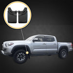 2016-2019 Fits Toyota Tacoma Mud Flaps Guards Splash Front Molded 2pc (with OEM Fender Flares Only)
