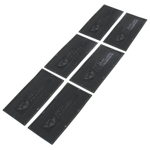 6 Fits Ramp Mats Rubber 12 Inches x 6 Inches Traction Non-Slip w Screws Hardware Trailer Cargo