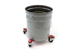 5 Gallon Drum Bucket Dolly Dollies Steel Frame Easy Push Roll Swivel Casters