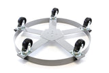 Extra 55 Gallon Drum Dolly Swivel Casters Steel Frame Non Tip 1250 lbs 5 Wheel