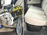 Under Seat Storage Box with Sturdy Gun Dividers Fits Ford F-150 SuperCrew Crew Cab 2009-2014 Without Subwoofers