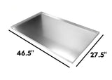 Set of 60 - Metal Replacement Tray for Dog Crate 46.5 x 27.5 x 1 Inches Heavy Duty Galvanized Steel Kennel Cage Pan Leakproof Liner Chew Proof Compatible with MidWest iCrate, New World and More