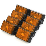 8 Amber LED Side Marker Lights 4 Inches Truck Trailer Pickup Boat Bright