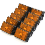 10 Amber LED Side Marker Lights 4 Inches Truck Trailer Pickup Boat Bright